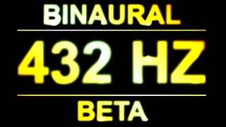 PURE 432 HZ FREQUENCY  BINAURAL BEATS  8D AUDIO  BETA WAVES [upl. by Margareta594]