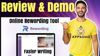 RewordingIo Review  Online Paraphrasing Tool [upl. by Solita729]