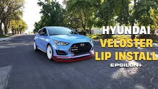 EPSILON Hyundai Veloster Lip Install Tutorial [upl. by Durning]