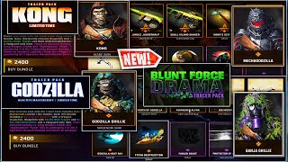 NEW KONG GODZILLA amp MECHAGODZILLA BUNDLES IN SEASON 3 OF VANGUARD X WARZONE UPCOMING SEASON 3 SKINS [upl. by Nevs]