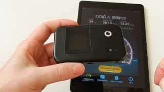 Test Vodafone R215 MiFi Hotspot amp Speedtest [upl. by Ekeiram]