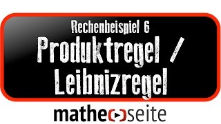 Mit der Produktregel LeibnizRegel eine Funktion mit zwei Faktoren ableiten Beispiel 6  A1304 [upl. by Glover]