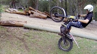 How to wheelie a trials bike︱Cross Training Trials Techniques [upl. by Abih]