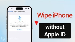 How to Wipe iPhone without Apple ID Password  Factory Reset 2024 [upl. by Delcina374]