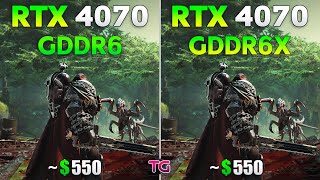 RTX 4070 GDDR6 vs RTX 4070 GDDR6X  Test in 10 Games [upl. by Rubbico714]