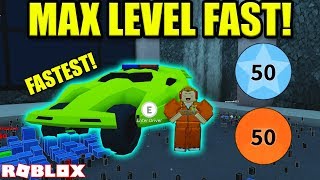 HOW TO GET TO MAX LEVEL IN UNDER 60 MINUTES CODES  Roblox Jailbreak Winter Update [upl. by Horter480]