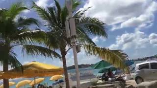 Walking along the boardwalk in Philipsburg St Maarten [upl. by Pernell]