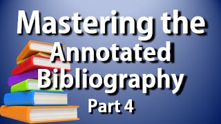 APAMLA Annotated Bibliography Complete Guide to the Annotated Bib Part 4 [upl. by Morell]