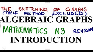 Mathematics N3 Algebraic Graphs Introduction mathszoneafricanmotives mathswithadmirelightone [upl. by Cookie]