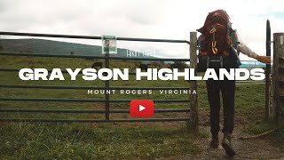 Hiking Alone  Grayson Highlands Mt Rogers Loop Trail ASMR [upl. by Aicsile381]