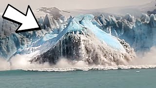 HUGE GLACIER WAVES  caught on video [upl. by Danaher745]