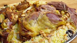 مندي لحم فاخر بطريقة منزلية سهلة جدا 🍖 ألذ من المطاعم مع صوص السحاوق [upl. by Lednem]