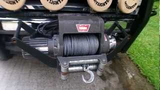 Warn Winch installed in Cradle Mount front or rear mount [upl. by Weinrich784]