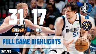 Boban Marjanovic CareerHigh 31 Points Highlights vs Denver Nuggets [upl. by Aisile822]