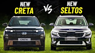 2024 Hyundai Creta Facelift Vs Kia Seltos  Which is Better [upl. by Mani]