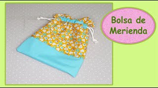 Bolsa escolar para el desayuno TUTORIAL paso a paso [upl. by Bayly818]