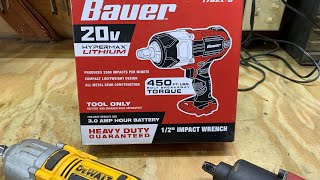 450FTLBS Torque Really The 20V Bauer 12quot Impact Couldnt Do It [upl. by Courtland679]