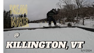 Snowboarding DREAM MAKER park  Killington [upl. by Garfinkel997]