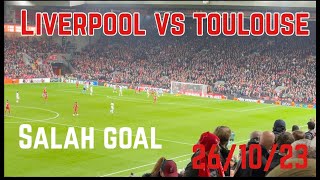 Liverpool vs Toulouse  Salah goal [upl. by Mommy25]