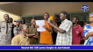 Résultat BAC 2024 CEM Lamine Senghor de JoalFadiouth [upl. by Nelak946]