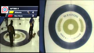 2016 Canadian Mixed Curling Championship Alberta vs New Brunswick [upl. by Cullie]