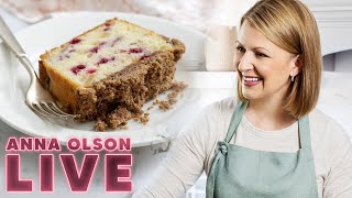 How to Make Apple Berry Streusel Cake  LIVESTREAM w Anna Olson [upl. by Amsed]