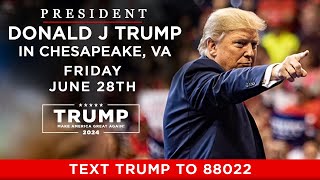 LIVE President Trump in Chesapeake virginia [upl. by Anaile]