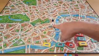 Lets play Scotland Yard Rules and review by Hit and Sunk Games [upl. by Salina632]