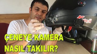 Kask Çenesine Kamera Takmak  GoPro ve Mikrofon Montajı  GoPro Helmet Setup [upl. by Campy639]