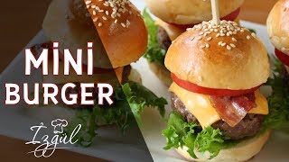 Mini Pankek Hamburger Yapımı  Yağız İzgül ile Yemek Tarifleri [upl. by Frants]