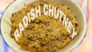 Radish Chutney  முள்ளங்கி சட்னி  RECIPE 98 [upl. by Blayze]