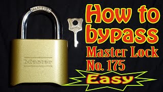 358 Master Lock No 175 How to bypass the right way [upl. by Odlanyar956]