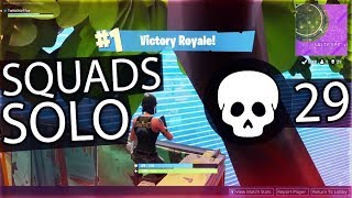 FORTNITE 29 SOLO vs SQUADS KILLS CRAZY LATE GAME [upl. by Anitsrhc]