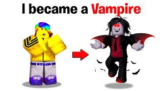 I became a Vampire in BrookHaven 🧛🏽‍♂️🩸Roblox [upl. by Eilujna]