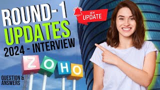 Zoho Latest Round 1 Updates  Zoho level 1 Questions amp Answers for Software developer [upl. by Nollad]