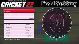 How to Setup Manual Field In Cricket 22 A StepbyStep Guide [upl. by Adlar]