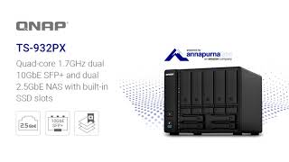 QNAP Launches the Quad core 9 bay TS 932PX NAS [upl. by Spalding332]