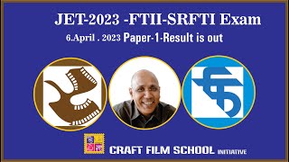 JET 2023 FTII  SRFTI entrance exam RESULT of paper1 How to check the result [upl. by Uolymme327]