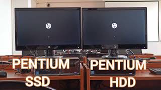 Intel Pentium Ssd vs Hdd [upl. by Kerns895]