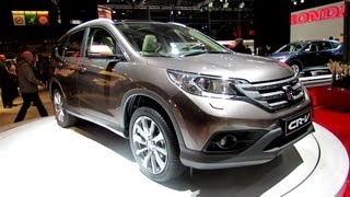 2013 Honda CRV Exclusive Navi  Exterior and Interior Walkaround  2012 Paris Auto Show [upl. by Cardon424]