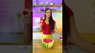 MY KID ONLY EATS SWEETS😨  Lets make healthy ice cream from watermelon cool DIY idea my ice cream [upl. by Lleral]