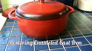 Restoring Enameled Cast Iron [upl. by Anikat599]