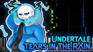 Undertale Tears In The Rain  Megalovania ▶ Synthesia  Piano Tutorial [upl. by Oaoj]