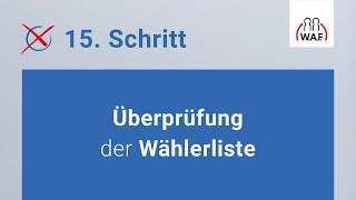 Überprüfung der Wählerliste  Betriebsratswahl  Schritt 15 [upl. by Ddarb]