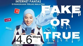 CELCOM MEGA really 5mbps or fake Watch the video CELCOM 2020 [upl. by Adeehsar325]