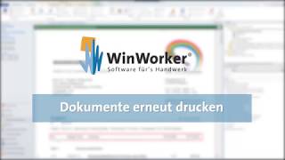 WinWorker Tutorial Dokumente erneut drucken [upl. by Ecissej]