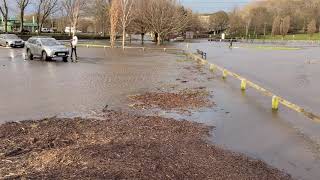 Flooding at Apperley Bridge Feb 2020 in Storm Ciara [upl. by Elocaj27]