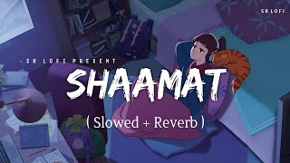 Shaamat  Lofi Slowed  Reverb  Ankit Tiwari Tara Sutaria  SR Lofi [upl. by Anaihk]