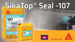 SikaTop® Seal 107 KH  leading cementitious waterproofing in Cambodia [upl. by Salohcim]