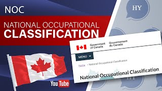 Clasificación Nacional de Ocupaciones NOC  Profesiones en Canadá 2021  2022 [upl. by Kenyon]